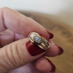 Sterling Silver Ring with a Moonstone